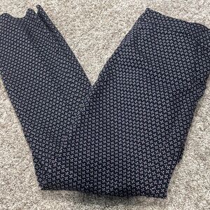 ⭐️2/$10 - Navy and White Patterned Pants